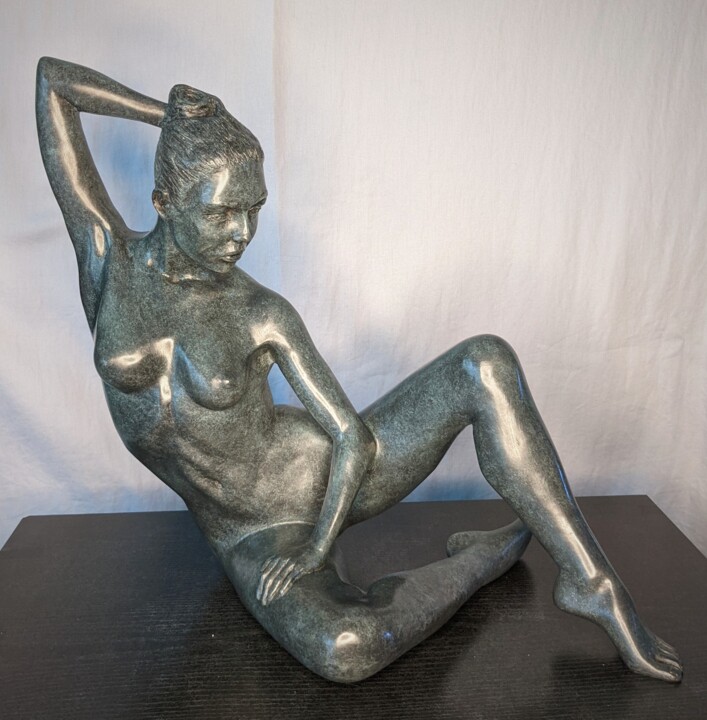 Escultura titulada "EQUILIBRE B2/8" por Sylvie Bourély (SB), Obra de arte original, Bronce