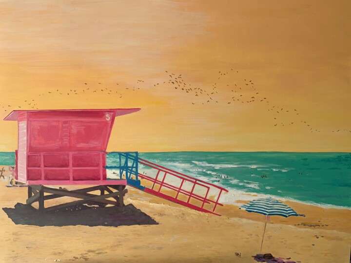 Pintura titulada "Californie" por Sylvie Jolivet, Obra de arte original, Oleo