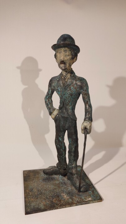 Sculpture titled "Adam is... Charlie…" by Szymon Dajnowicz, Original Artwork, Bronze