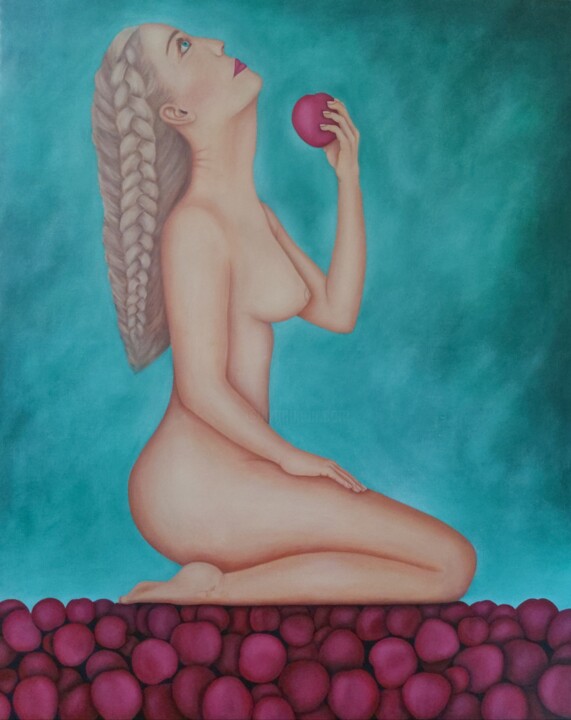 Painting titled "ABUNDANCE" by Tady Divjak, Original Artwork, Acrylic