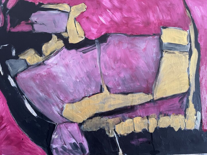 Pintura titulada "crevasse" por Virginia Tansu, Obra de arte original, Acrílico Montado en Bastidor de camilla de madera