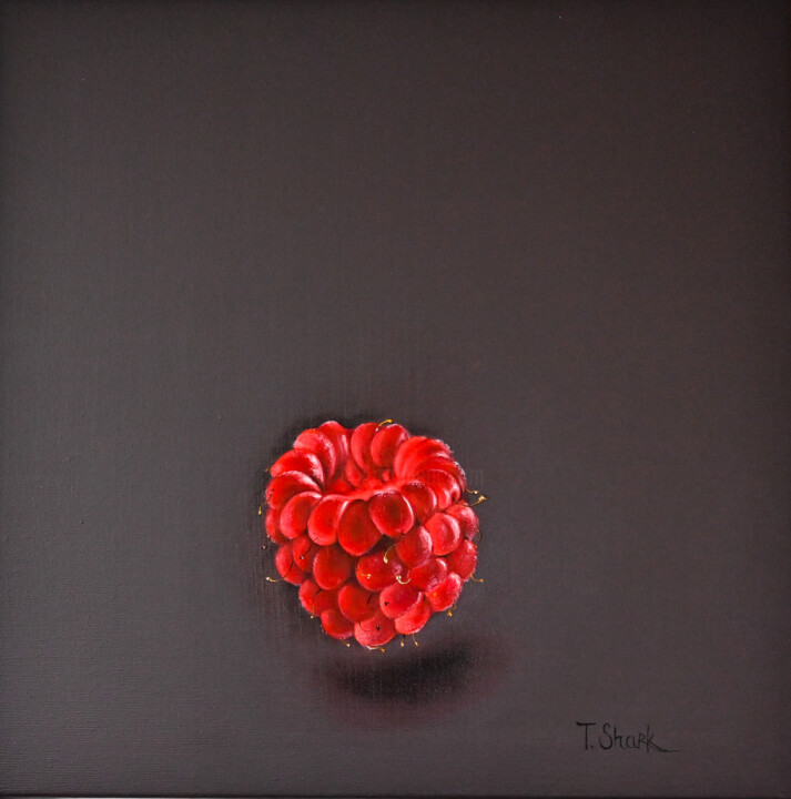 Peinture intitulée "Raspberries" par Tanya Shark, Œuvre d'art originale, Huile