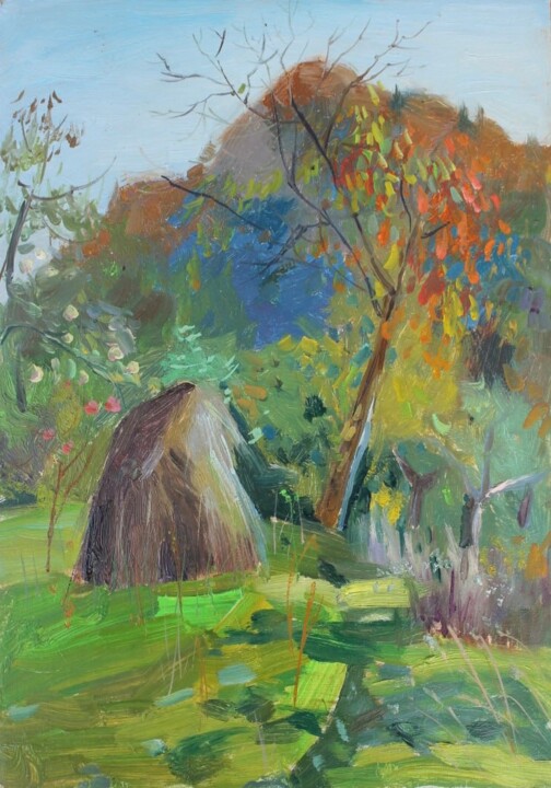 Peinture intitulée "Autumn" par Tatiana Gliadchenko, Œuvre d'art originale, Huile