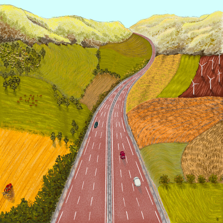 "En Route, 4/22 sold" başlıklı Dijital Sanat Tatiana Gregson tarafından, Orijinal sanat, Kalem