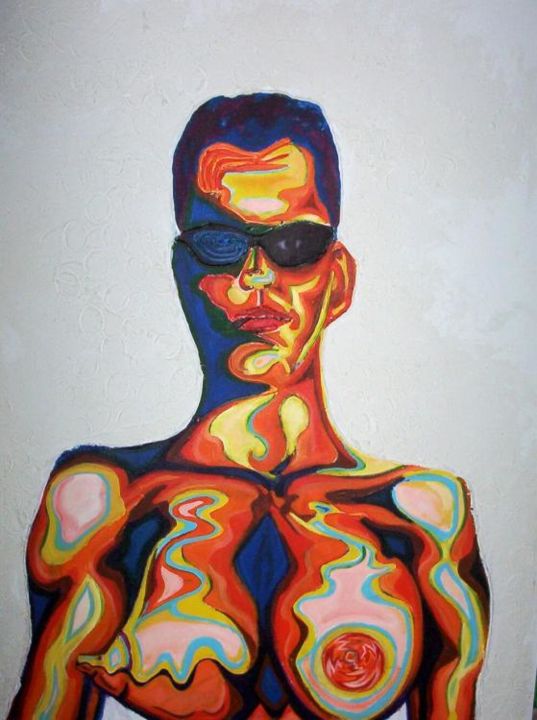 Painting titled "Anima" by Eduardo Acevedo Candelaria, Original Artwork