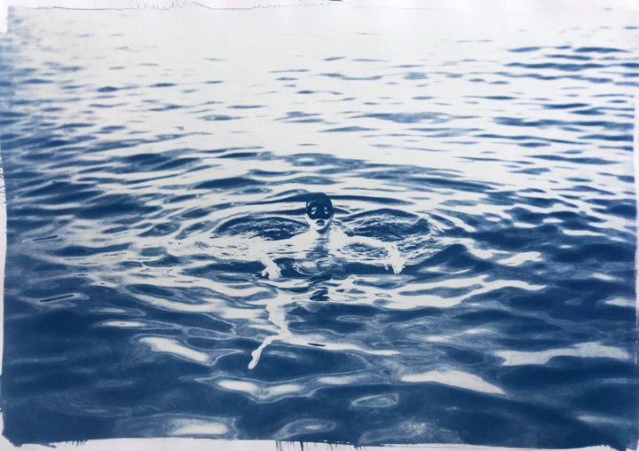 Fotografia intitulada "Le plongeon" por Thomas Reveau, Obras de arte originais, Fotografia de filme
