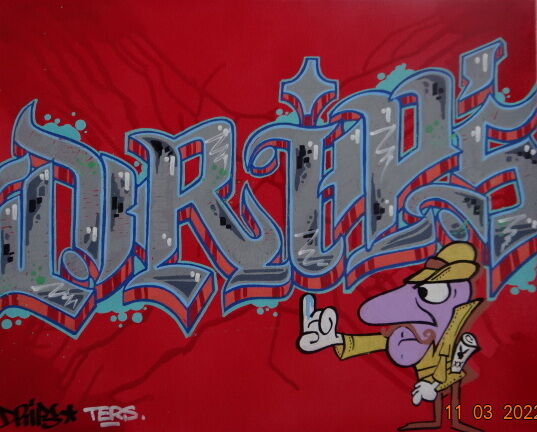 "DRIPS" başlıklı Tablo Ters Graffiti - Street Art tarafından, Orijinal sanat, Sprey boya