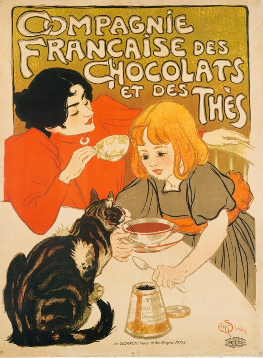 Estampas & grabados titulada "Compagnie Française…" por Théophile Alexandre Steinlen, Obra de arte original, Litografía