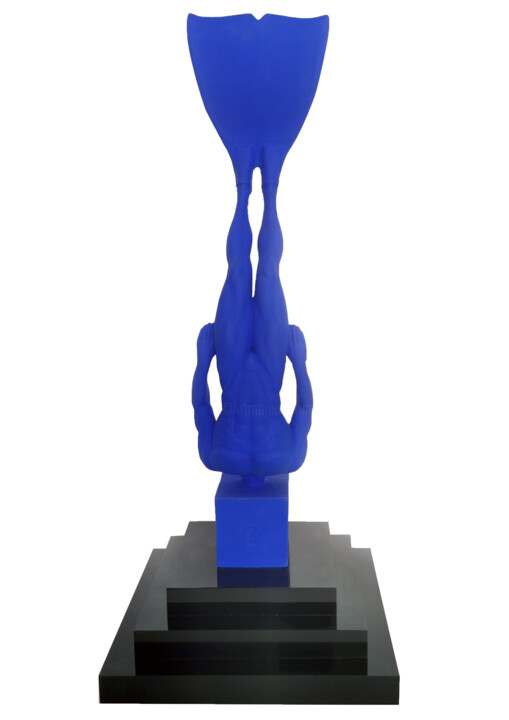 Sculpture titled "La Palme 50cm" by Thierry Trivès, Original Artwork, Resin