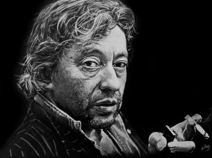 Gainsbourg Desenho por Thierry Villers Artmajeur