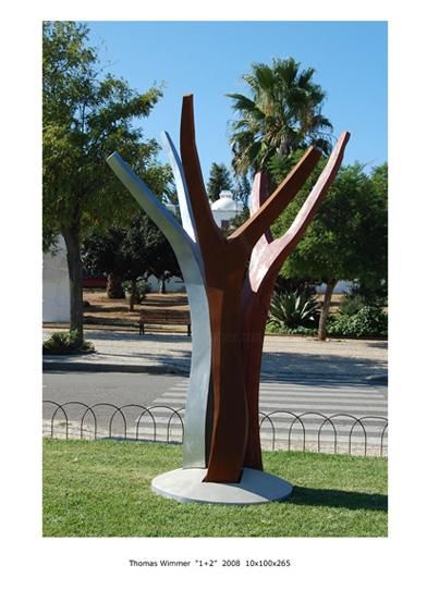 Sculpture titled "1+2" by Thomas Wimmer, Original Artwork