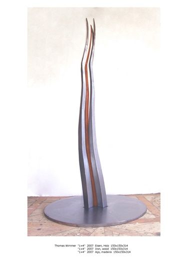 Sculpture intitulée "1+4" par Thomas Wimmer, Œuvre d'art originale