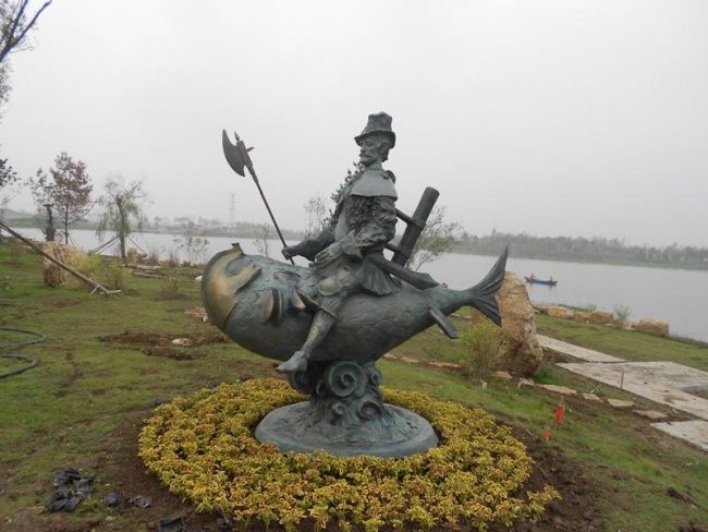 Sculpture titled "Fish Baron" by Tigran Harutyunyan, Original Artwork