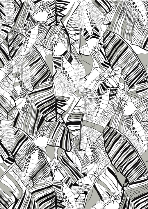 Arte digital titulada "digital pattern" por Timacy Stuido, Obra de arte original, Pintura Digital