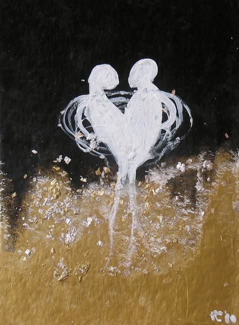 「Love is All Around」というタイトルの絵画 Stop Timeによって, オリジナルのアートワーク
