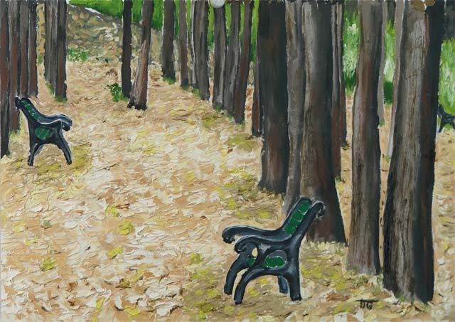 Картина под названием "Осень" - Timofei Gorea, Подлинное произведение искусства