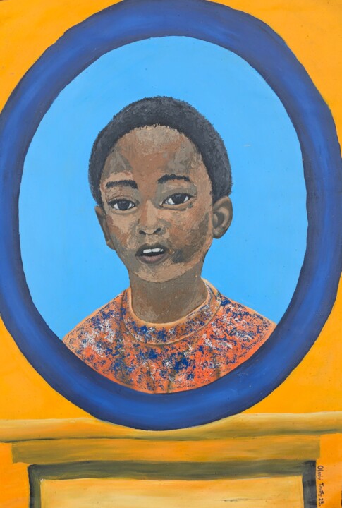 Schilderij getiteld "My confidence 1" door Timothy Olaniyi, Origineel Kunstwerk, Acryl