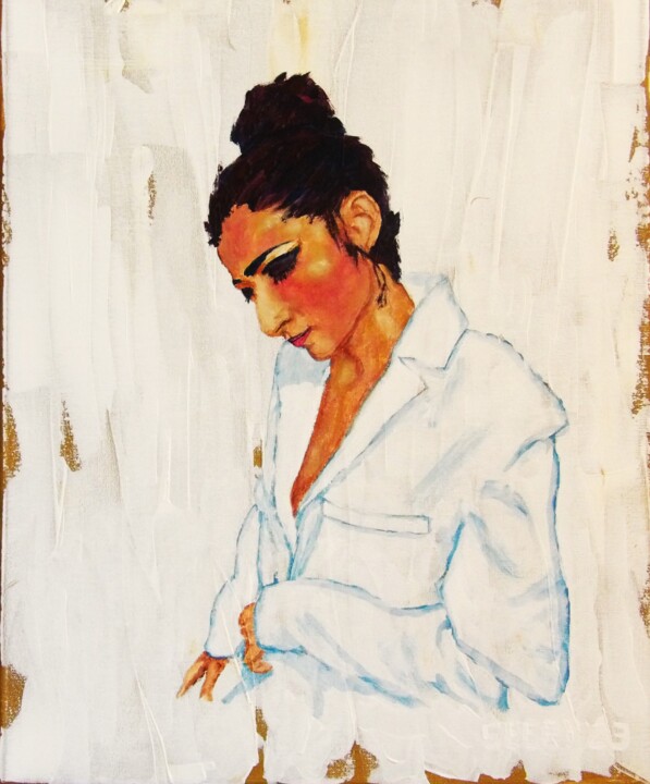 Pintura titulada "White Jacket" por Timothy Seery, Obra de arte original, Acrílico