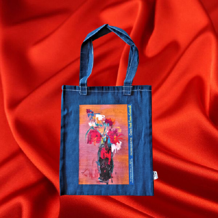 Textile Art titled "Borsa tracolla fatt…" by Tonino Gottarelli, Original Artwork, Fabric