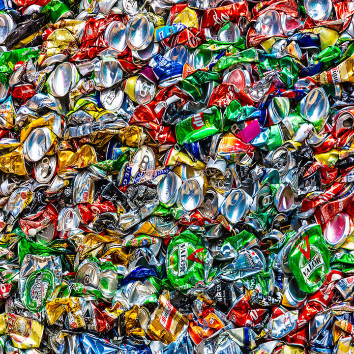 Pintura intitulada "Trashed Cans Painti…" por Tony Rubino, Obras de arte originais, Acrílico Montado em Armação em madeira