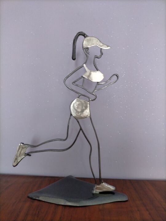 雕塑 标题为“Joggeuse” 由Alain Tourette, 原创艺术品, 金属