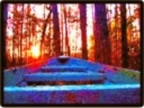 Arte digital titulada "baat sunset" por Tracey Waters, Obra de arte original