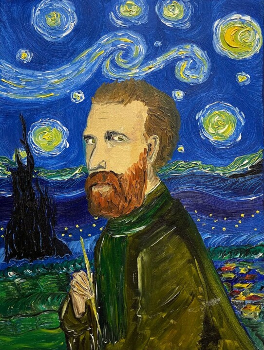 绘画 标题为“Van Gogh in the pro…” 由Travulka, 原创艺术品, 油