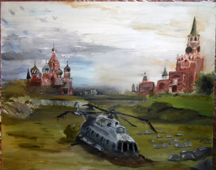 Pittura intitolato "moscow2518.jpg" da Ivan Khudyakov, Opera d'arte originale, Olio