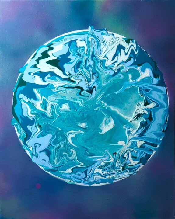 Картина под названием "Ball of Confusion" - Troy Wilson-Ripsom, Подлинное произведение искусства, Акрил Установлен на Деревя…