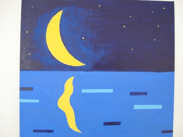 Painting titled "la notte" by Belinda Sorensen, Original Artwork