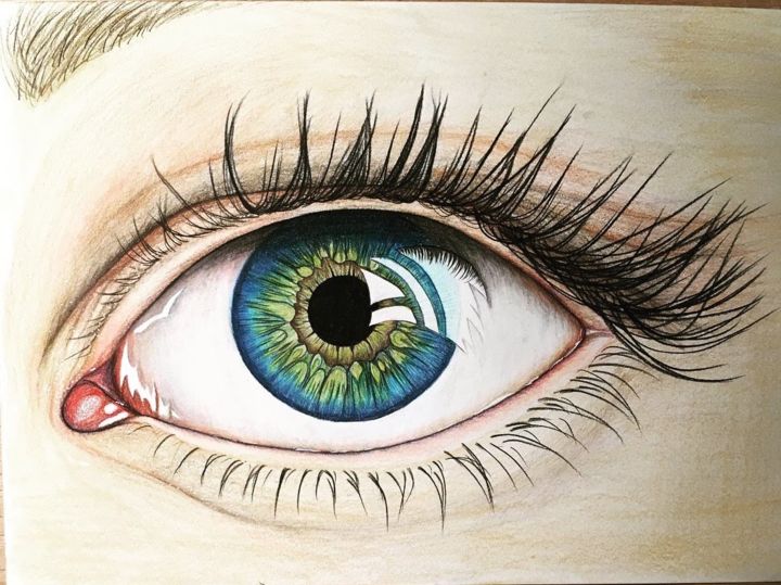 Das Auge, Drawing by Tomrisart