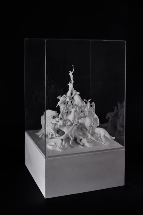 Rzeźba zatytułowany „Evoluzione in lotta…” autorstwa Alessandro Turoni, Oryginalna praca