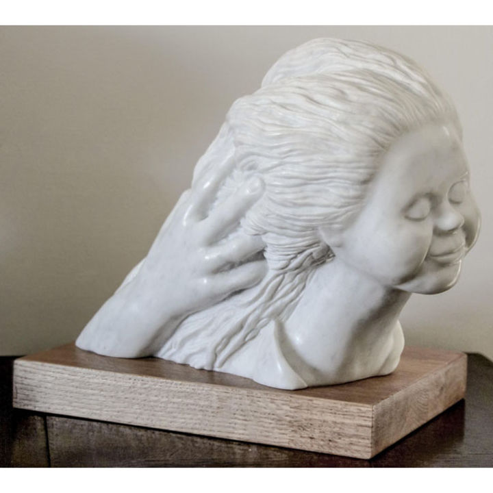 Sculpture titled "mothers-touch.jpg" by Tzipi Biran, Original Artwork, Stone