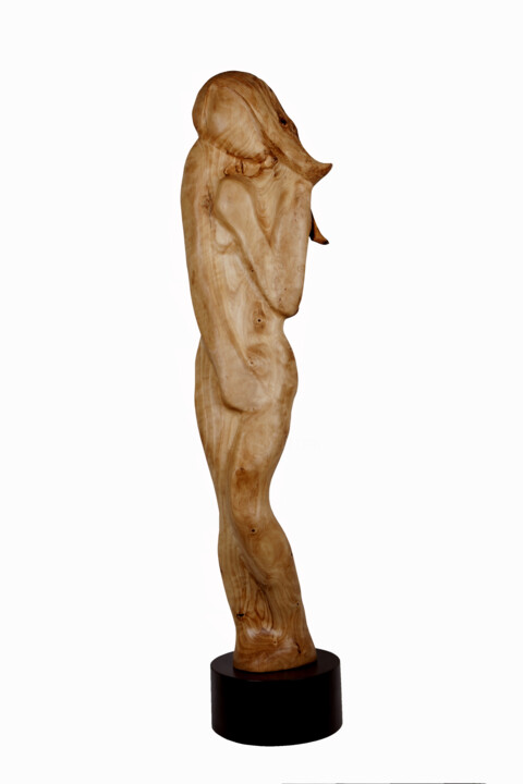 Sculpture titled "Eve" by Tzipi Biran, Original Artwork, Wood
