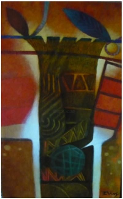 Pintura titulada "Elías Rojas-Arbol r…" por Un Camino, Obra de arte original
