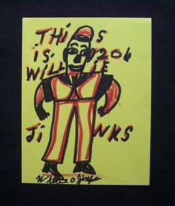 Malerei mit dem Titel "JINKS Willie  22 X…" von Unknown Artist, Original-Kunstwerk, Öl