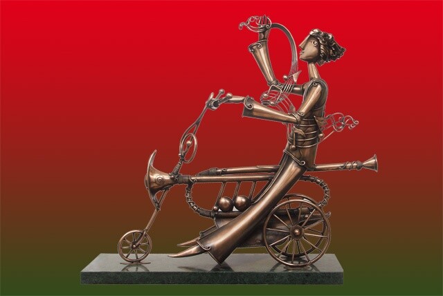 Escultura titulada "Композитор" por Unknown Artist, Obra de arte original, Metales