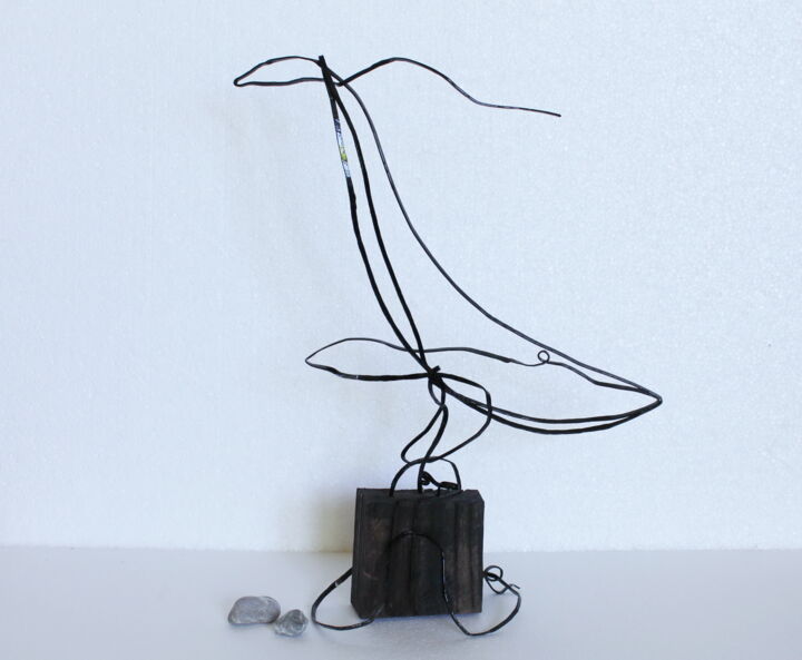제목이 "Whale. Metal Sculpt…"인 조형물 Vadim Studenov로, 원작, 금속