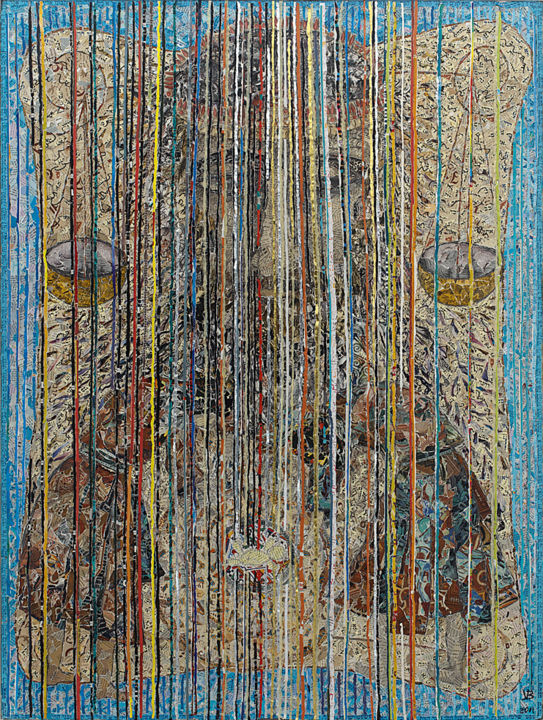 Collages intitulée "Judgment of Solomon" par Valentina Brusilovskaya, Œuvre d'art originale, Collages