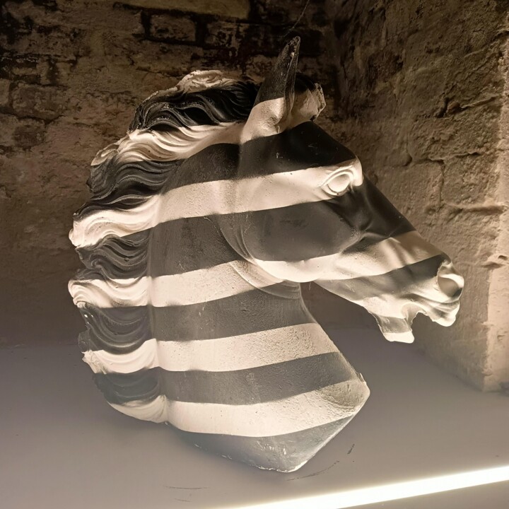 Rzeźba zatytułowany „Essere o apparire” autorstwa Valerio Saltarelli Savi, Oryginalna praca, Gips