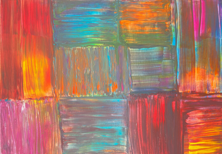 Pittura intitolato "Colors" da Vanessa Garcia, Opera d'arte originale, Acrilico Montato su Telaio per barella in legno