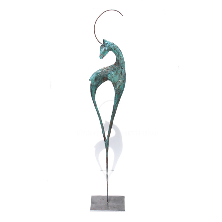 Sculpture titled "Sculpture grand cha…" by Vanessa Renoux, Original Artwork, Metals