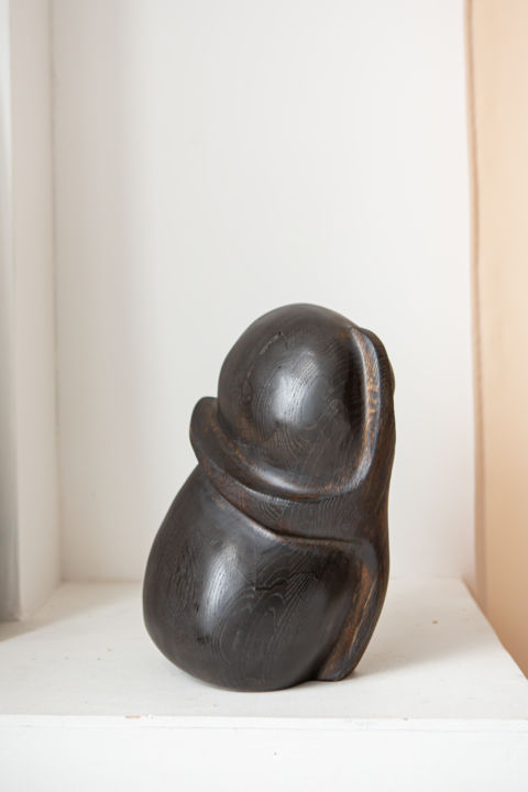 Sculptuur getiteld "Soap Bubble, object…" door Vasily Pepelyaev, Origineel Kunstwerk, Hout