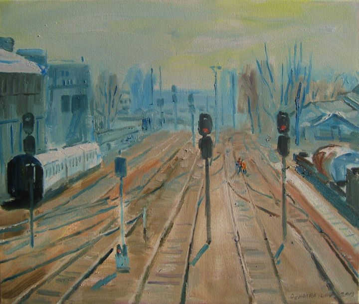 Painting titled "#9905" by Vasyl, Original Artwork, Oil