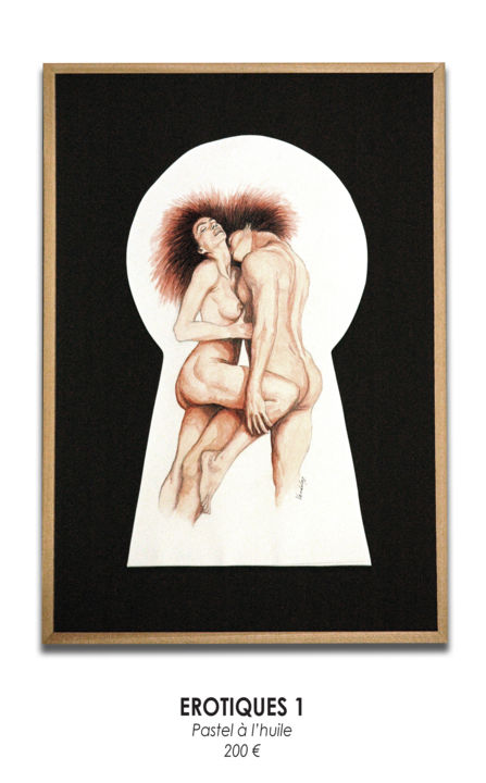 Painting titled "erotiques-1.jpg" by Vandel, Original Artwork, Pastel