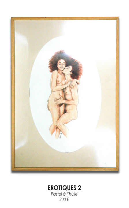 Painting titled "erotiques-2.jpg" by Vandel, Original Artwork, Pastel