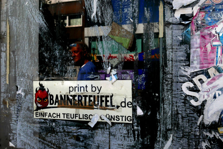 Fotografía titulada "Bannerteufel" por Vera Boldt, Obra de arte original