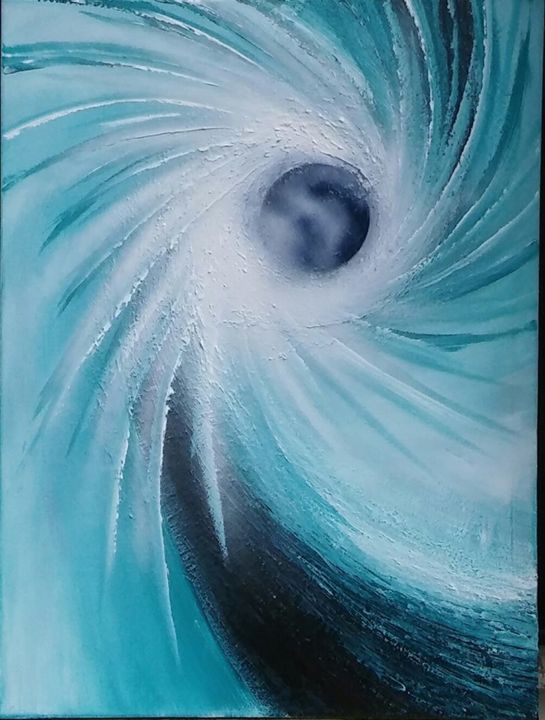 Peinture intitulée "CHAKRA BLEU  - vendu" par Eden Emotions, Œuvre d'art originale