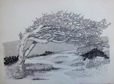 Escultura titulada "l'arbre de mars" por Véronique Bellot, Obra de arte original, Papel