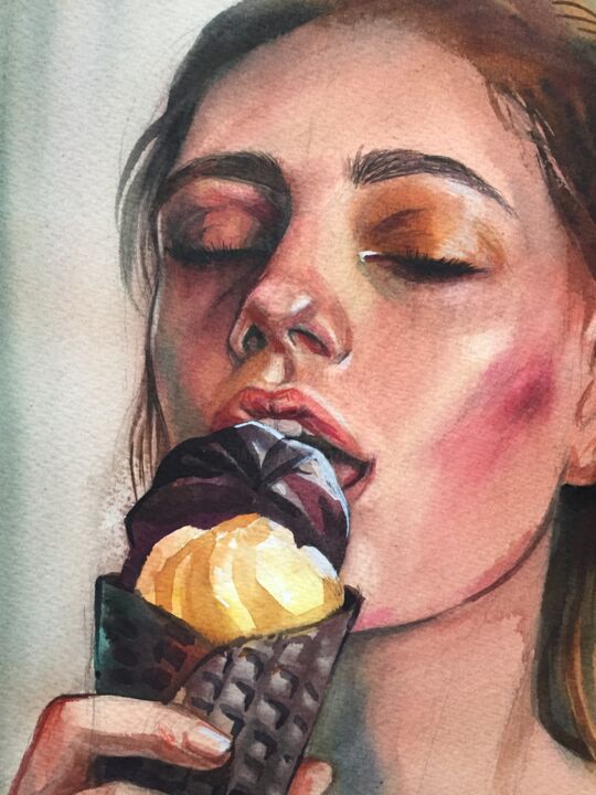 painting of a girl tumblr